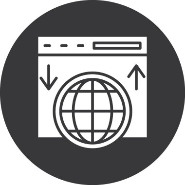 Tarayıcı tarayıcı simgesi ana hat biçiminde