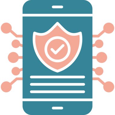 akıllı telefon simgesi vektör illüstrasyonu