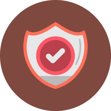 Rozet düz vektör simgesi