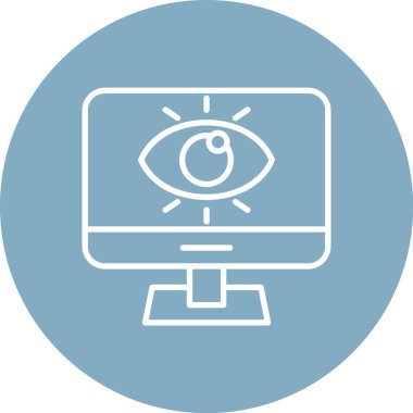 Göz simgesinin vektör illüstrasyonu