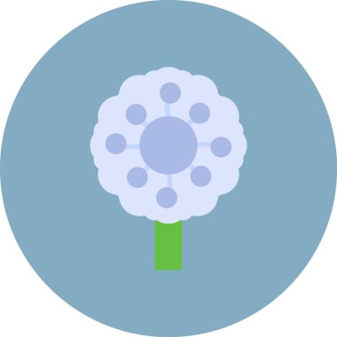 çiçek simgesi vektör illüstrasyonu