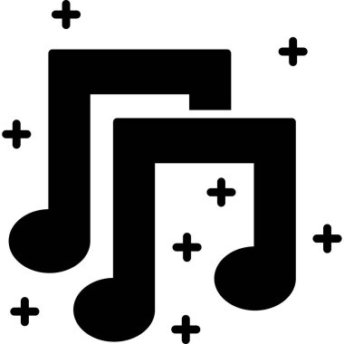 müzik notu vektör simgesi