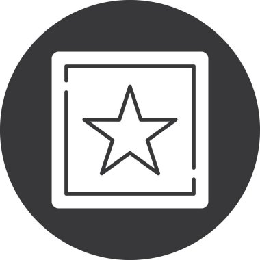 yıldız simgesi, vektör çizimi