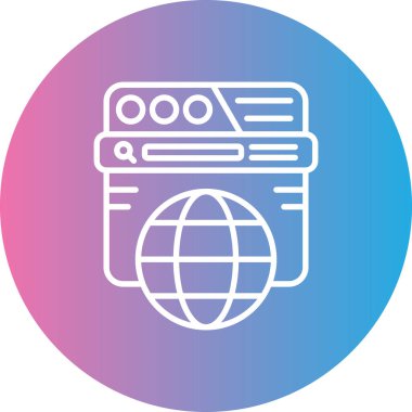 seo modern simgesinin vektör illüstrasyonu