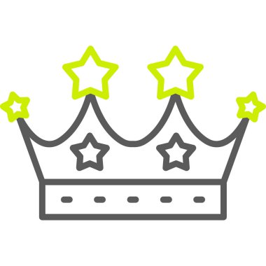 taç vektör simgesi düzenlenebilir