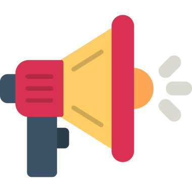 megafon düz vektör simgesi