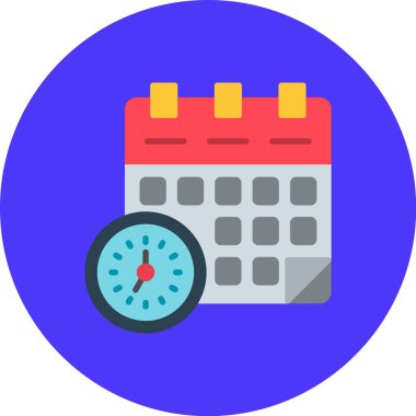 Takvim. Web simgesi basit illüstrasyon