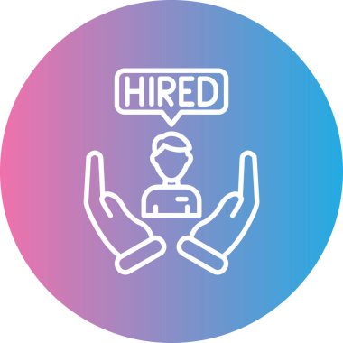 Bir iş işaretinin vektör illüstrasyonu