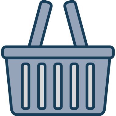 Sepet alışveriş simgesi - taslak biçimi