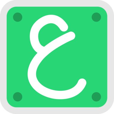 E harfinin Logo tasarım şablonu vektör