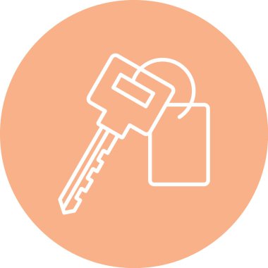 Anahtar simgesi vektör illüstrasyonu