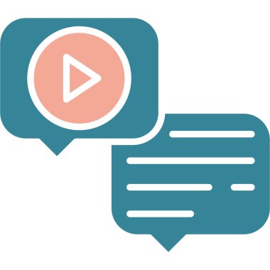 Moda Biçimli Sohbet Simgesi İzole Arkaplan