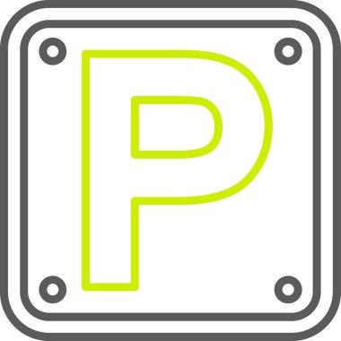 park işareti vektör simgesi tasarımı