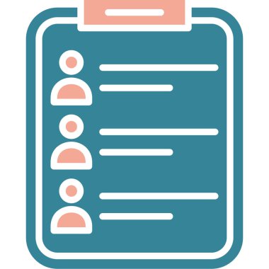 Kontrol listesi vektör simgesi modern basit vektör illüstrasyonu