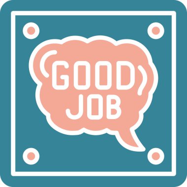 iş işi renkli simge. vektör illüstrasyonu