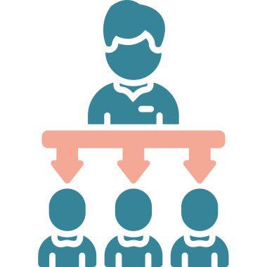 Düz biçimdeki insanların vektör illüstrasyonu