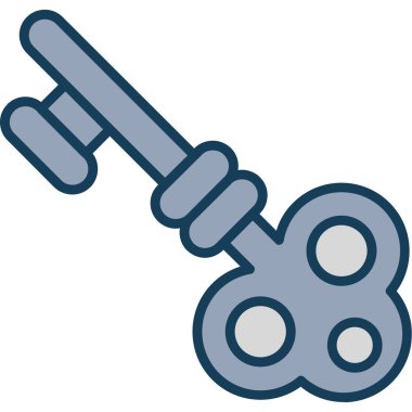 anahtar kilit güvenlik simgesi - taslak biçimi