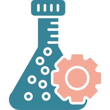 laboratuvar simgesi vektör illüstrasyonu