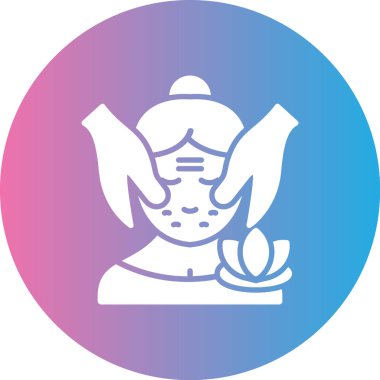 Buda heykeli. Vektör çizim