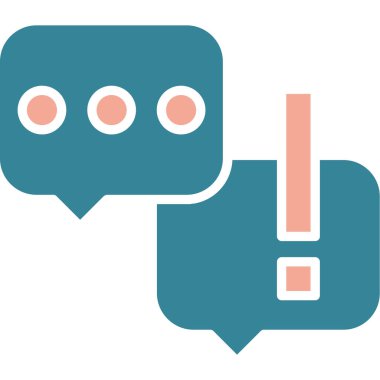 Sohbet simgesi vektör illüstrasyonu