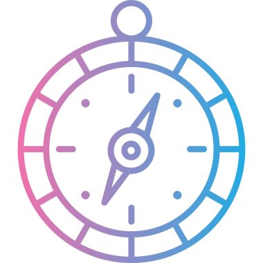 Saat simgesi vektör illüstrasyonu