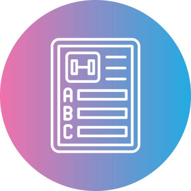 Dosya simgesinin vektör illüstrasyonu