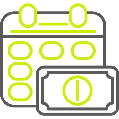 Para için. Web simgesi basit illüstrasyon