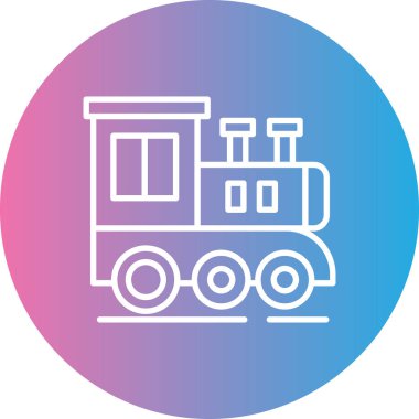 tren simgesi vektör illüstrasyonu