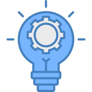 Ampul. Web simgesi basit illüstrasyon