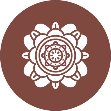 Hint süsü mandala tasarımı