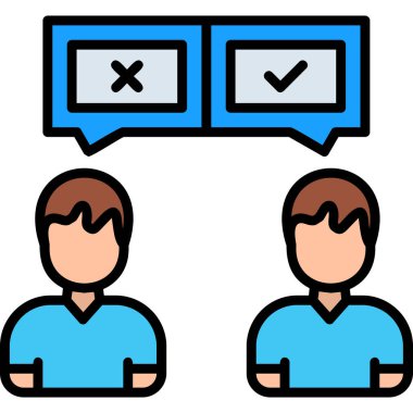 Sohbet simgesi vektör illüstrasyonu