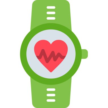 smartwatch vektör simgesi, basit illüstrasyon