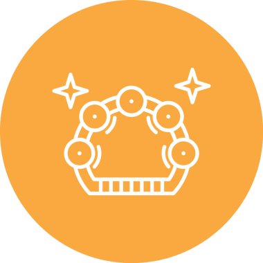 Benzersiz Robot Vektör Satırı Simgesi