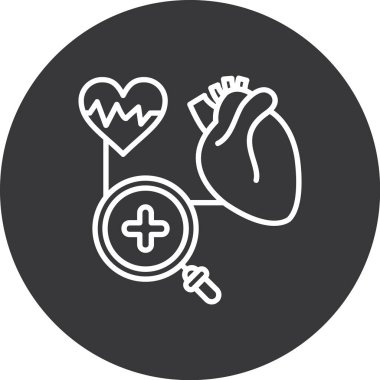 kalp atış hızı çizgisi çizimi, simge