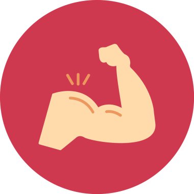 Güçlü kas ikonu. vektör illüstrasyonu