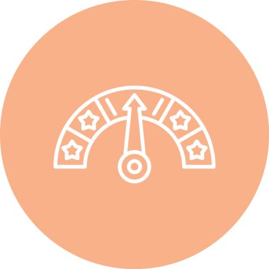 Bir yıldız simgesinin vektör illüstrasyonu