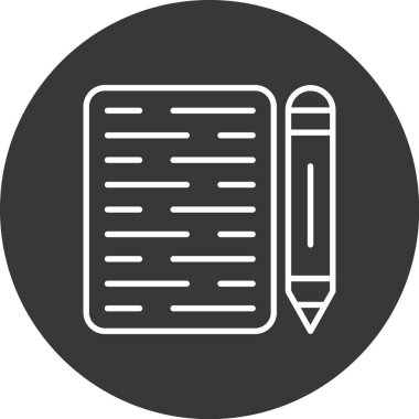 Belge simgesinin vektör illüstrasyonu