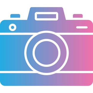 kamera simgesi vektör illüstrasyonu