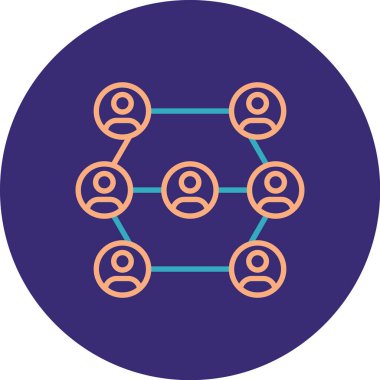 şebeke. Web simgesi basit illüstrasyon