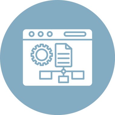 tarayıcı vektör simgesi modern basit vektör çizimi