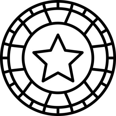 yıldız simgesi vektör illüstrasyonu