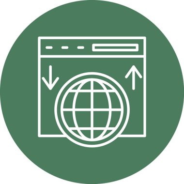 tarayıcı web simge vektör çizim