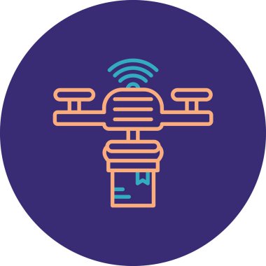 Uydu simgesinin vektör illüstrasyonu