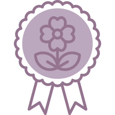 Rozet simge vektör çizim