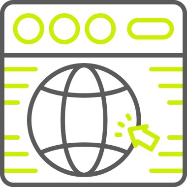 tarayıcı genel internet simgesi