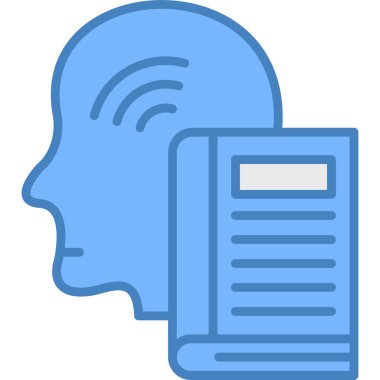 Elinde kitap ve kitap vektörü çizimi olan bir adam.