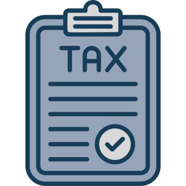 Vergi. Web simgesi basit illüstrasyon