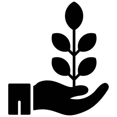 Bitki. Web simgesi basit tasarım