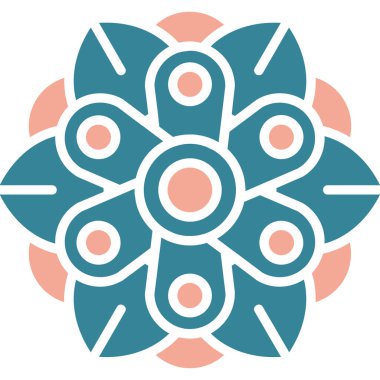 Bir çiçeğin vektör illüstrasyonu