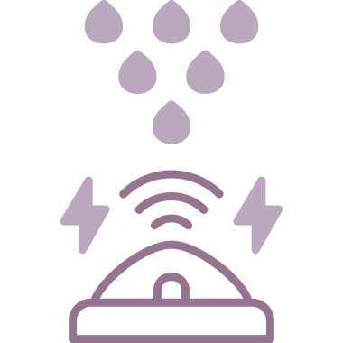 Tek bir elektrik düğmesinin vektör illüstrasyonu